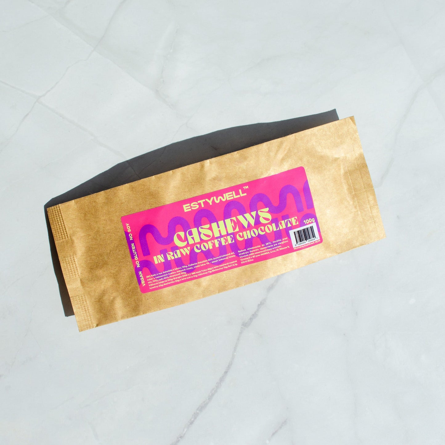 ESTYWELL Kešu v RAW kávové čokoládě 65%