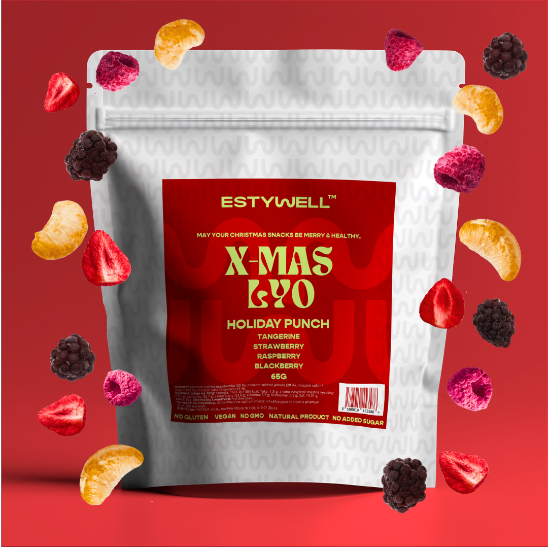 X-MAS LYO – mix lyofilizovaného ovoce ESTYWELL