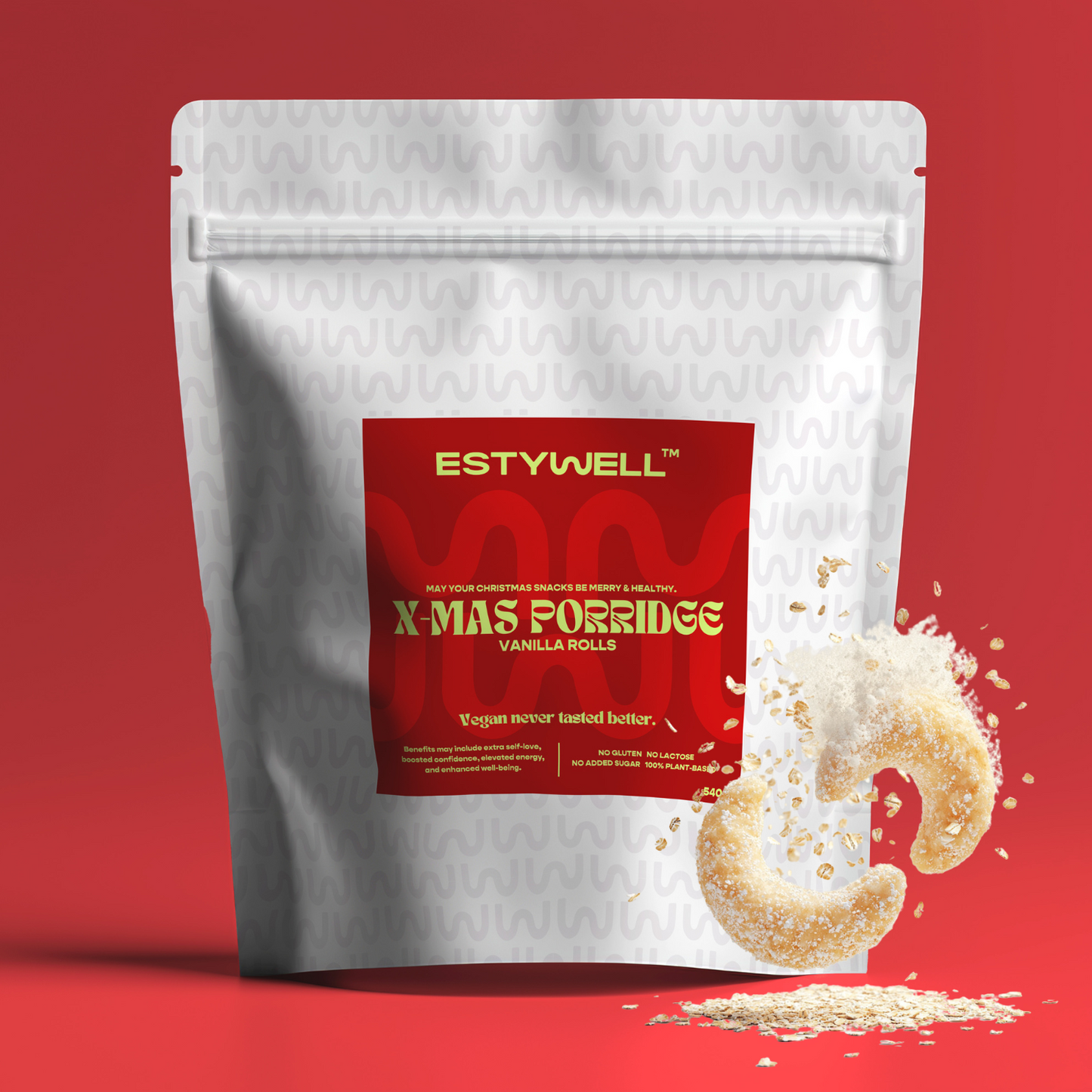 X-MAS VEGAN kaše Vanilkový rohlíček