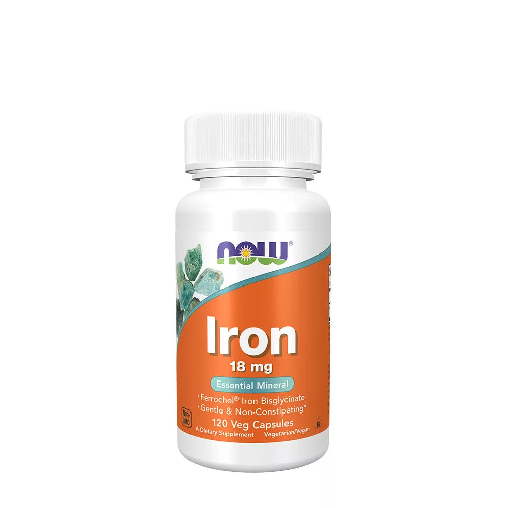NOW Foods Iron 18 mg 120 veg kapsúl 