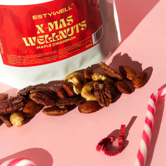 Mix ořechů s javorovým sirupem a skořicí ESTYWELL