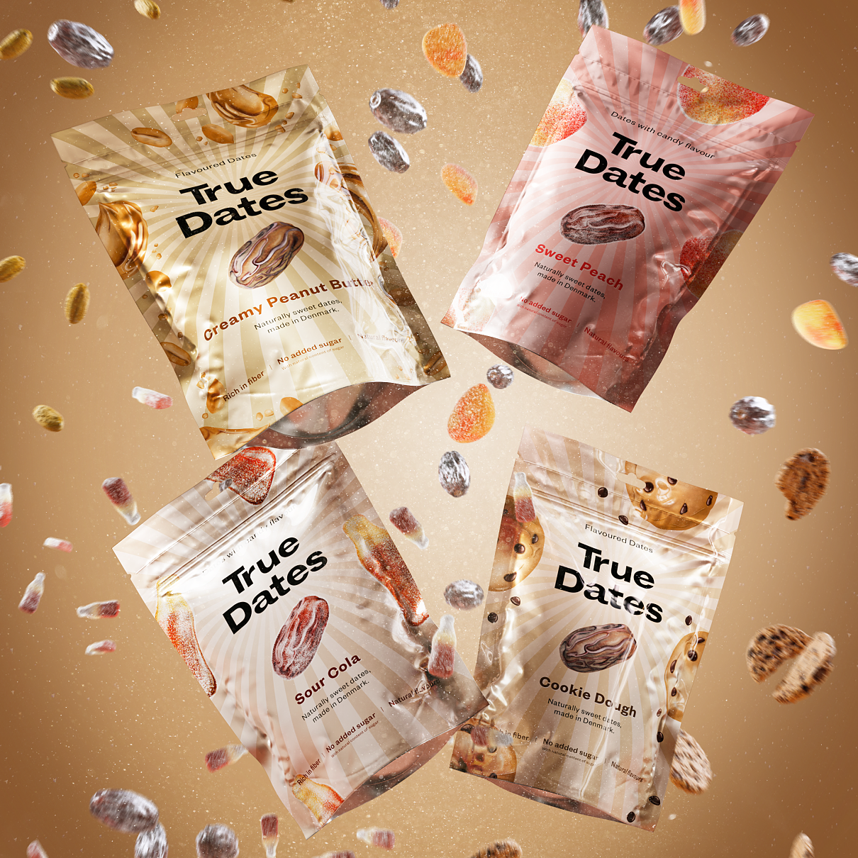 4 príchute datlí True Dates