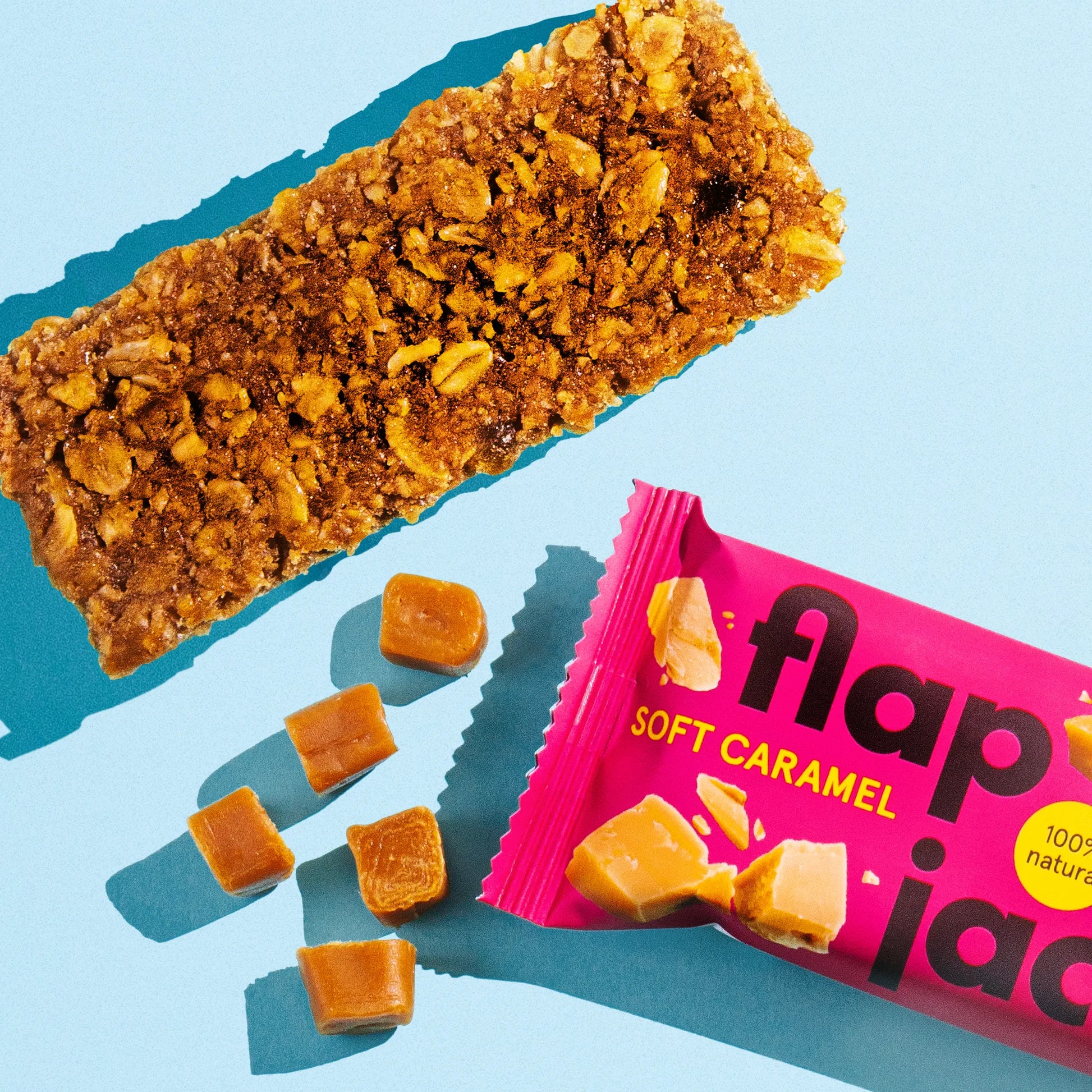 Flapjack karamel – detail textúry